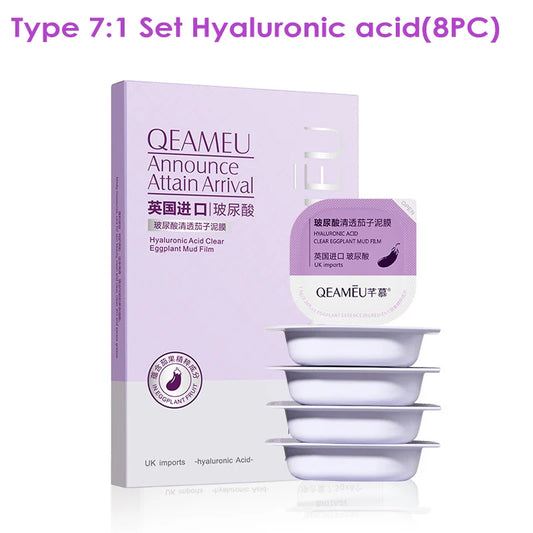 Bioaqua Mud Facial Mask Cleansing Centella Moisturizing Mask Oil-Control Acne Relief Smear Face Mask Boxed Face Skin Care