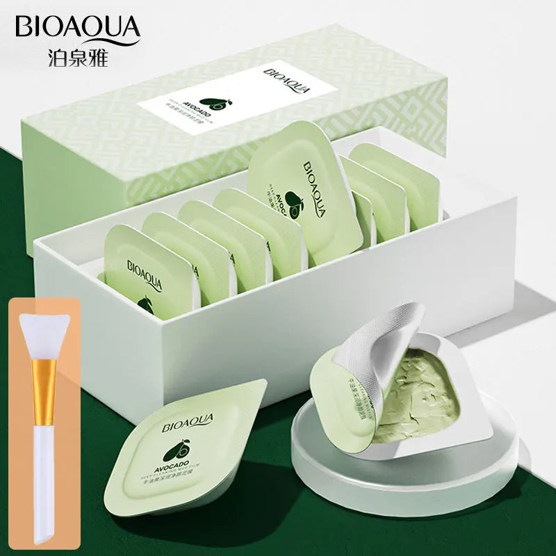 Bioaqua Mud Facial Mask Cleansing Centella Moisturizing Mask Oil-Control Acne Relief Smear Face Mask Boxed Face Skin Care