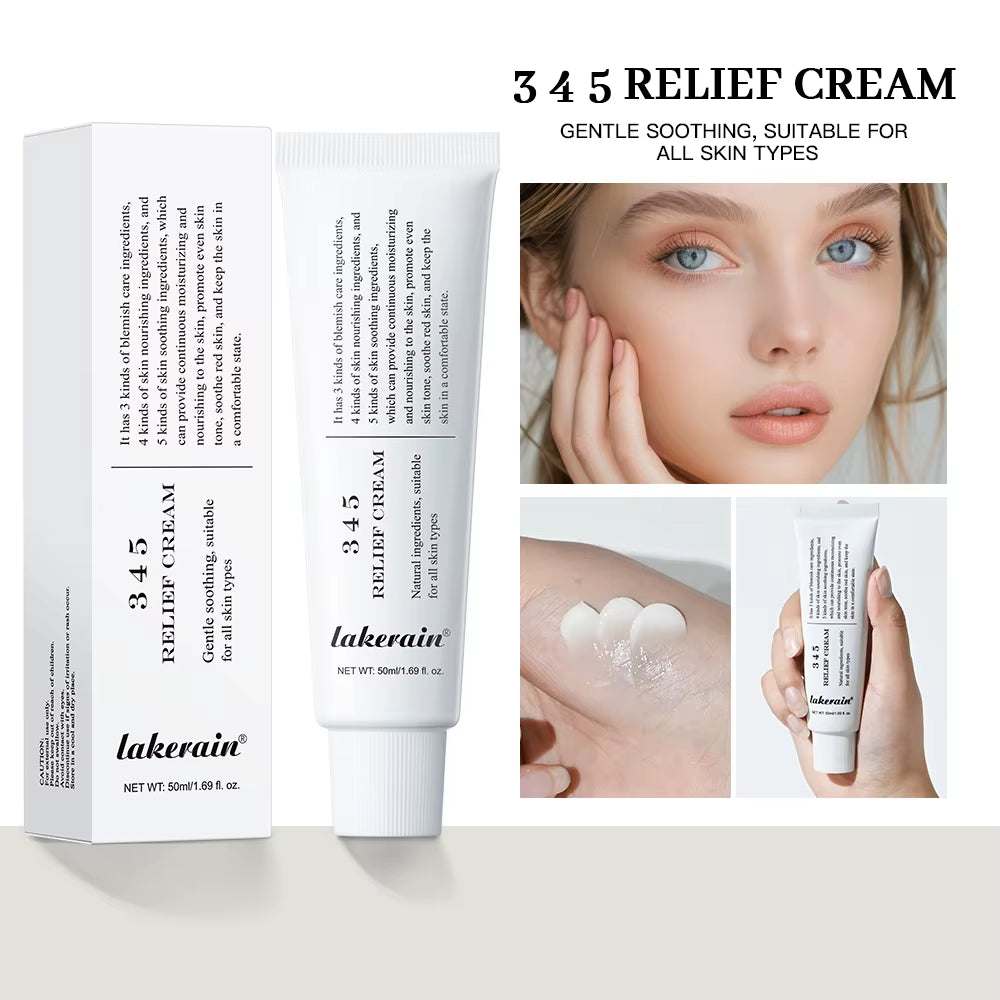 345 Relief Cream Moisturizing Blemishes Nourish the Skin and Provide Soothing Care Resulting in a Well-Rounded Skincare Solution
