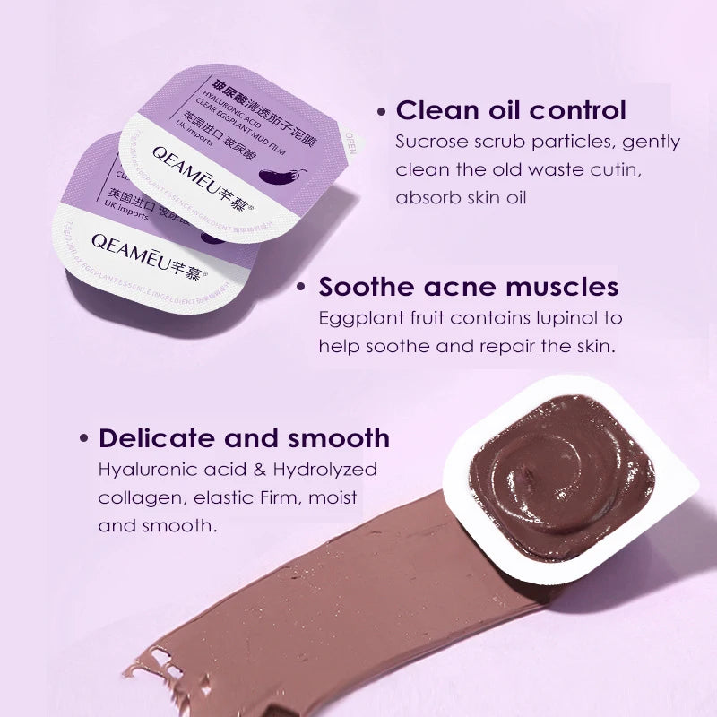 Bioaqua Mud Facial Mask Cleansing Centella Moisturizing Mask Oil-Control Acne Relief Smear Face Mask Boxed Face Skin Care