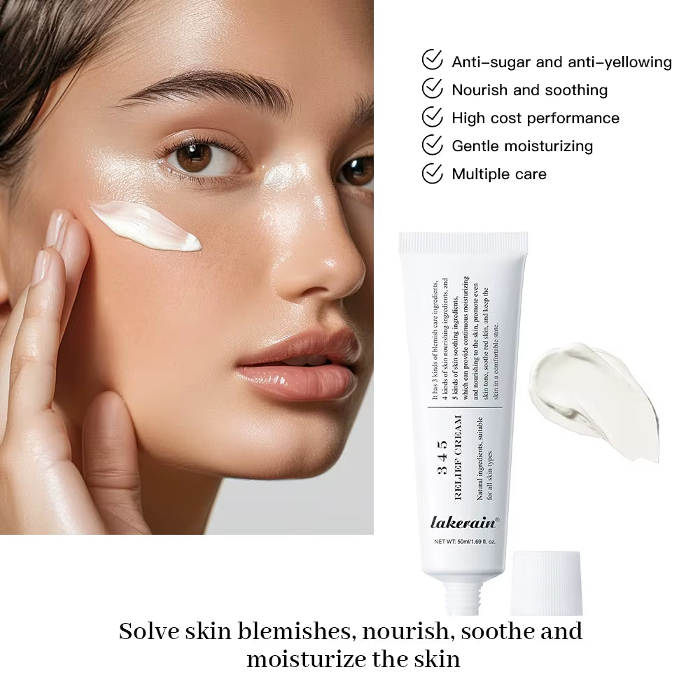 345 Relief Cream Moisturizing Blemishes Nourish the Skin and Provide Soothing Care Resulting in a Well-Rounded Skincare Solution